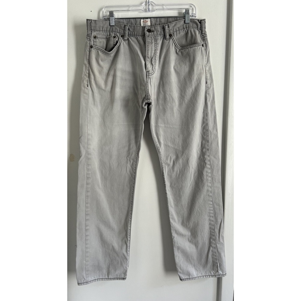 Dockers Straight Fit Denim Jeans Men's Size 36X32 Gray Medium Wash 5-Pocket‎